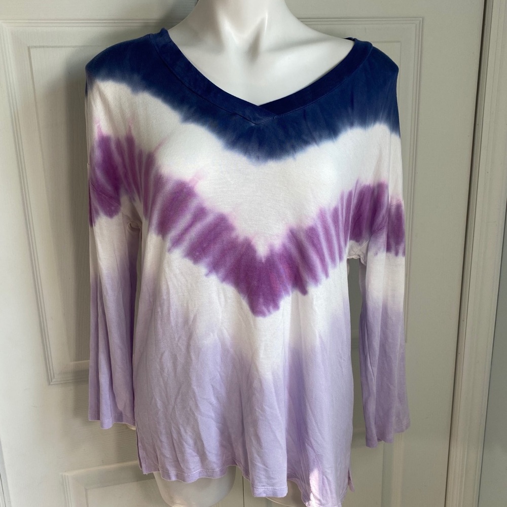 Cable & Gauge Tie Dye Long Sleeve Top